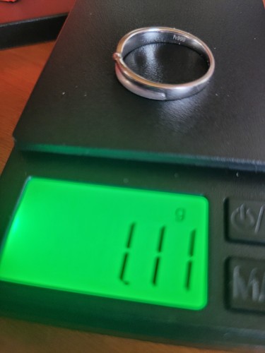 999 platin ring - größe, 18