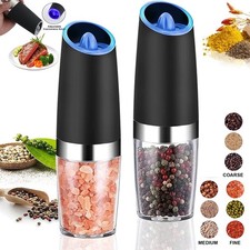 Gewürzmühle Set Salz &Pfeffer Mühle elektrisch Salzmühle Pfeffermühle Chilimühle
