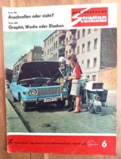 Der deutsche Straßenverkehr Heft 6/1970 Wohnanhänger  Zschopauer EM-Premiere