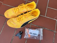 Puma EvoSpeed Leichtathletikschuhe + Spikes für Kinder Gr. 37.5 orange - Top!