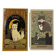 Cat rule the earth - tarot, card