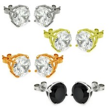 Sterlingsilber Ohrstecker W/ 4