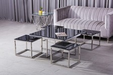 Designer Couchtisch verchromt