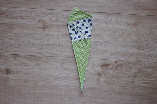 Pinseltasche handgemacht blau