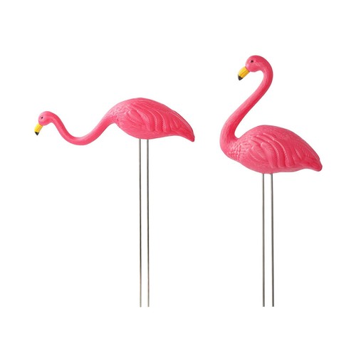 Flamingo gartenstecker statue - gartenstecker,