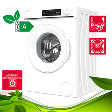 Sharp Waschmaschine 8 kg 1400 Umin AquaStop EEK A Inverter Steam Frontlader NEU