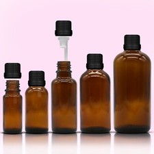 Bernstein Glasflasche