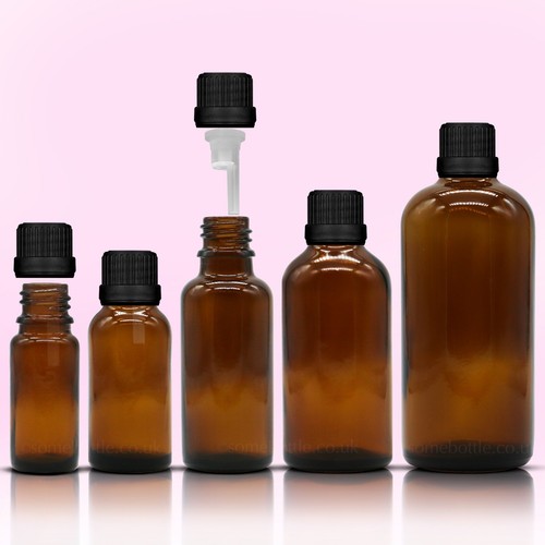 Bernstein glasflasche - bernstein,