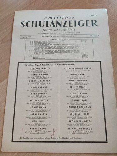 Amtlicher schulanzeiger - amtlicher,