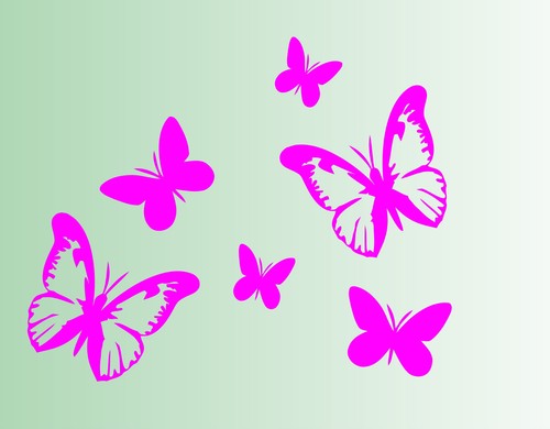 Schmetterlinge aufkleber - schmetterlinge, 6