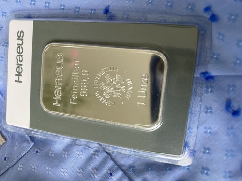 1 gramm silberbarren - oz/31.1,