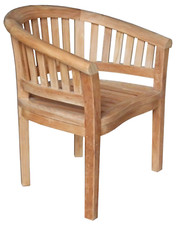 1 Teak Gartensessel Erdnuß