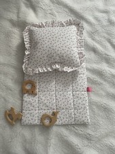 NEU Limitiert Puppenbettwäsche Puppendecke Puppenwagen Bettwäsche Decke Kissen