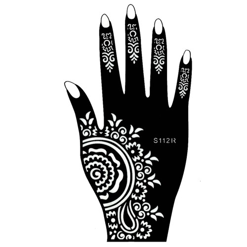 Henna tattoo schablone - henna, hand