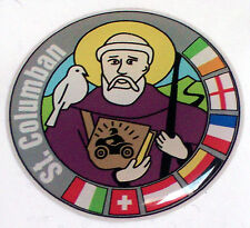 St. Columban Schutzpatron der Motorradfahrer Aufkleber Sticker Biker Doming