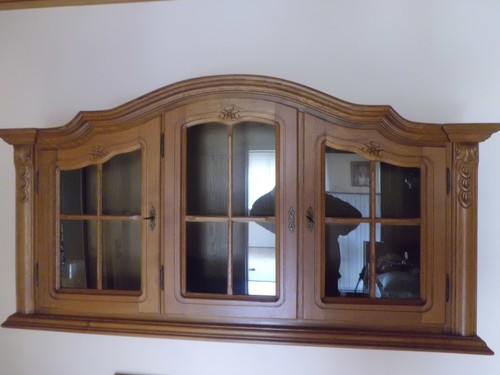 Hängevitrine holz eiche - hängevitrine,