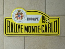 Plakette TROPHÄE RALLYE MONTE CARLO Fotograf 1990 Autorennen