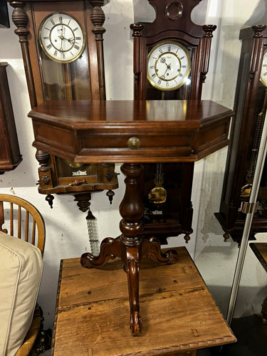 Antiker holz beistelltisch - antiker,