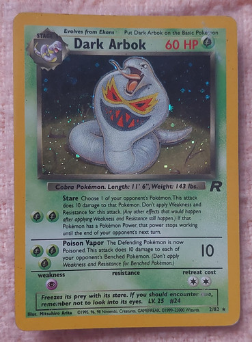 Dunkles arbok team rocket - dunkles,
