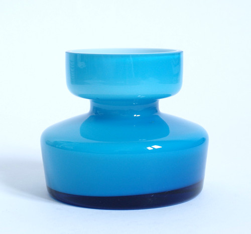 Vase hellblau überfang - hellblau,