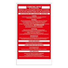 Container Checkliste für