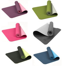 Gymnastikmatte Yogamatte Fitnessmatte Sportmatte Yoga Pilates Matte 183x61cm TPE