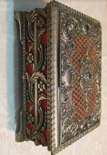 SEHR SCHÖNER ALTE SCHMUCKSCHATULLE VERSILBERT