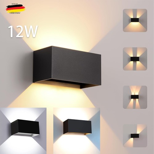 12w wandlampe rechteck würfel - 12w,