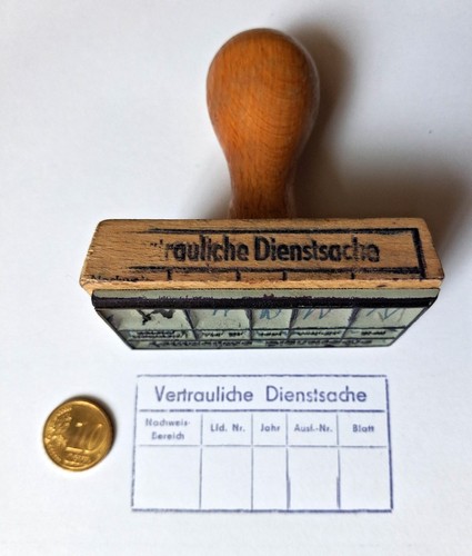 Alter ddr stempel - (s163),