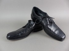 Borelli Herren Schuhe Halbschuhe Gr. 43 schwarz Leder Business (19840)