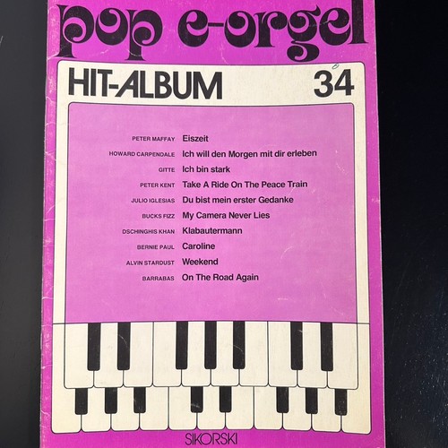 Noten pop orgel - noten,