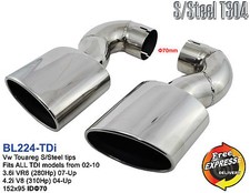 Auspuff endrohre VW Touareg für alle TDI modelle 02-10, 3.6i VR6, 4.2i V8 