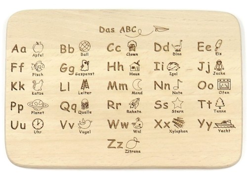 Abc frühstücksbrett - 2, x