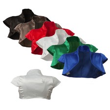 SATIN BOLERO KURZARM SEHR EDEL STEHE KRAGEN 