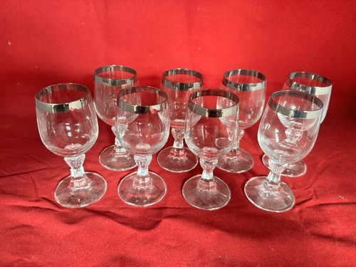 Schnapsgläser mit platinrand - schnapsgläser,