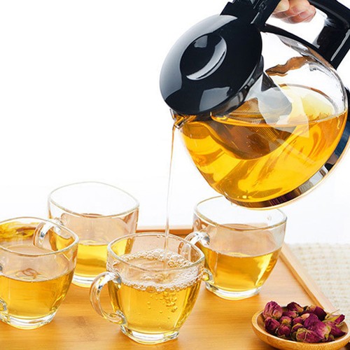 Glas teekessel mit - l,