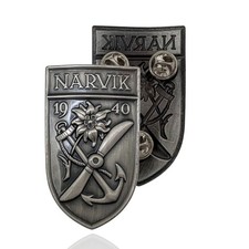 Ärmelschild Narvik (Silber)