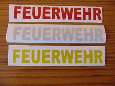 Feuerwehr Aufkleber  in 3 Farben, original Reflexfolie Oralite 5600 E 200mm