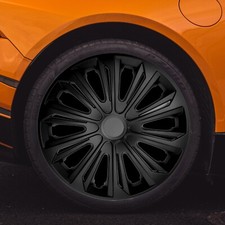 4x Radkappen 16" Zoll NRM Strong Schwarz Matt Radzierblenden  Radblenden