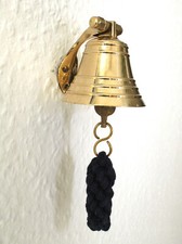 kleine Glocke Messing poliert 5 cm schwere Ausführung 7056 Wandglocke