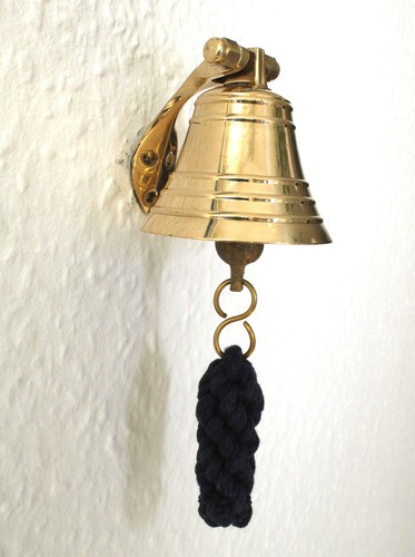 Kleine glocke messing poliert - messing,