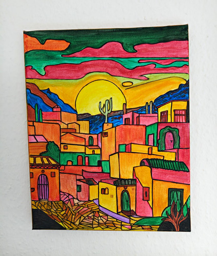 Gemälde auf leinwand - auf,