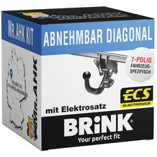 Brink AHK abnehmbar für Mercedes C-Klasse Kombi 07-11 mit 7polig spezi.
