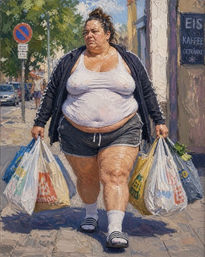 Portrait frau discounter - portrait,