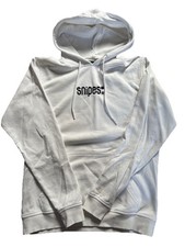 Snipes Sweatshirt  Hoodie Weiß, Gr.  S m. Kapuze, Gesticktes Logo Schwarz Unisex