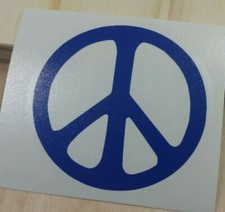 Peace sign vinyl decal bumper - peace,