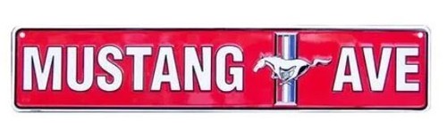 Schild 60x12 mustang - us, cm: