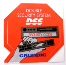 Werbe-Aufkleber Grundig DSS