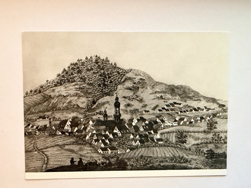 Stadtansicht von suhl 1700 - stadtansicht,