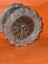 Seltener früher massiver LENZKIRCH-Eisenbahner- Wecker, ca. 1880, vernickelt